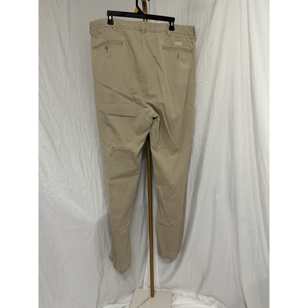 Polo Ralph Lauren Chino Pants Mens Size 38x35 Pleated Tan 100% Cotton‎ - Picture 4 of 15